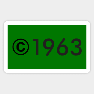 Copyright 1963 Sticker